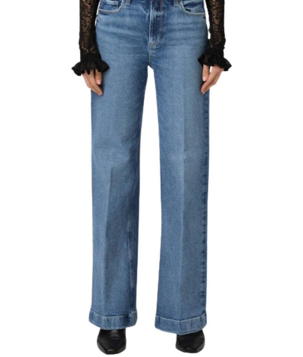 NEW PAIGE leenah wide leg jeans in jam session